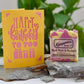Black Plum and Rhubarb Handmade Soap and Birthday Card